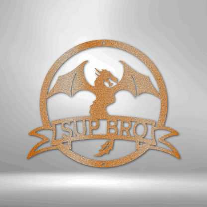 Dragon Banner Personalized Gifts - Custom Metal Sign Copper