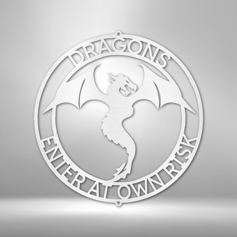 Custom Metal Wall Art - Personalized Dragon Sign