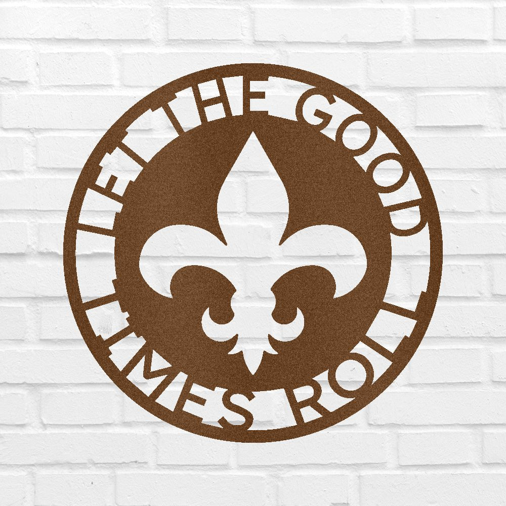 Custom Metal Wall Art - Personalized Fleur De Lis Sign