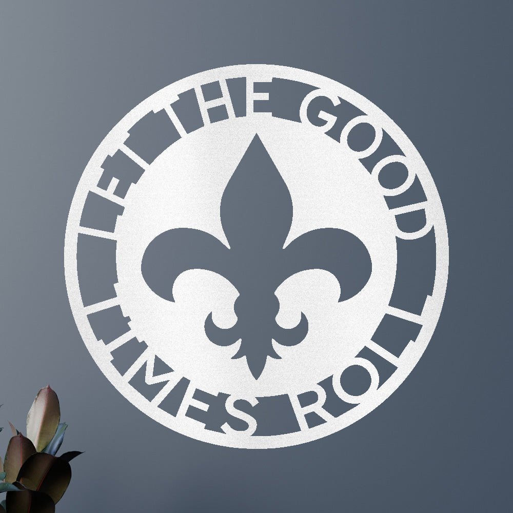Custom Metal Wall Art - Personalized Fleur De Lis Sign