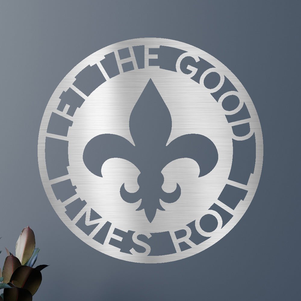 Custom Metal Wall Art - Personalized Fleur De Lis Sign