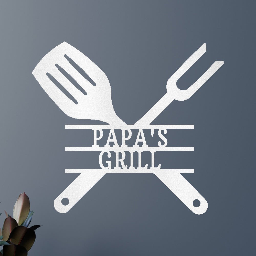 Custom Metal Wall Art - Personalized Grill Sign