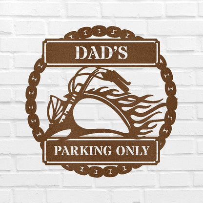 Hog Parking Plaque Personalized Gifts - Custom Metal Sign Copper