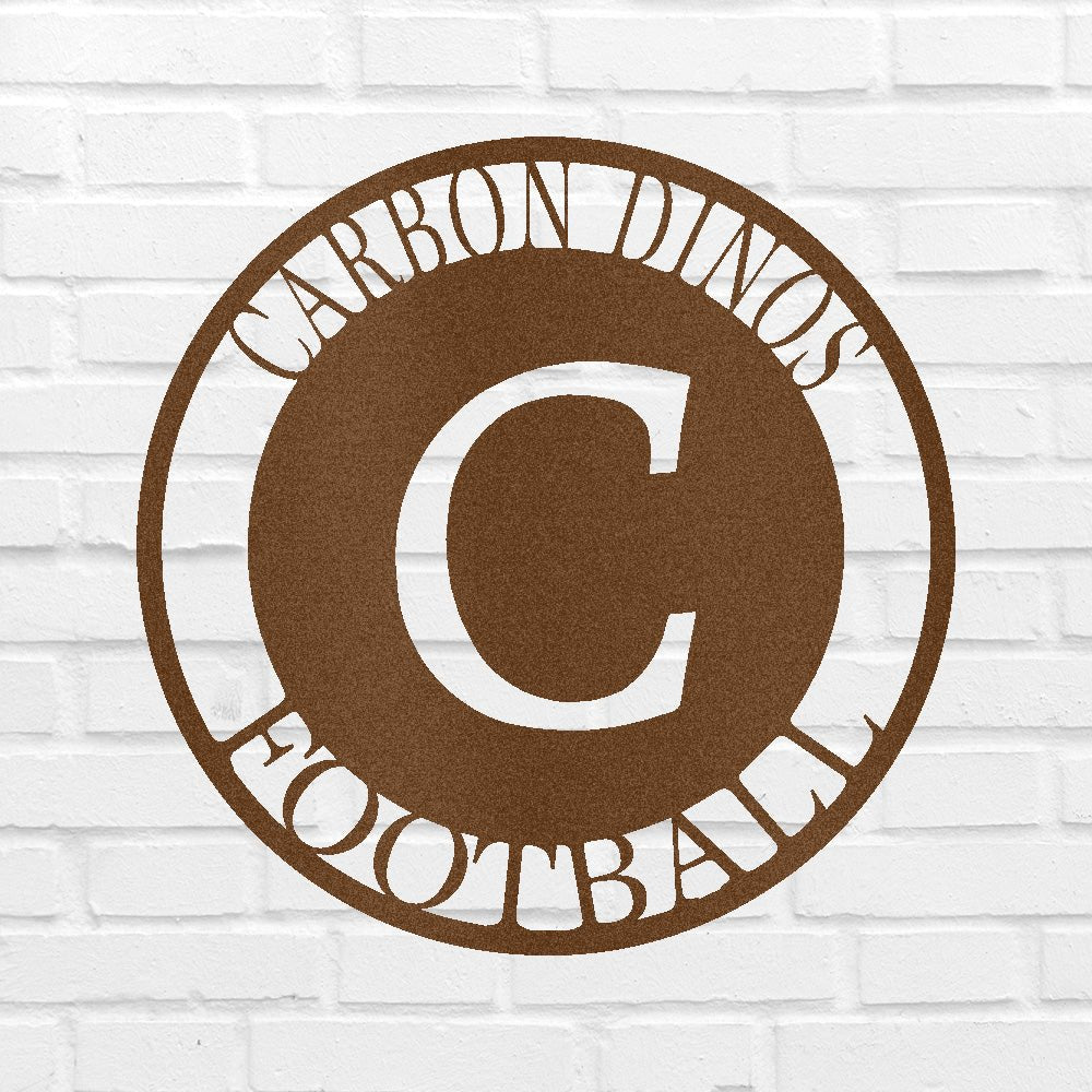 Custom Metal Wall Art - Personalized Initial Family Monogram Sign