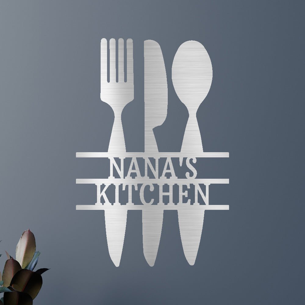 Custom Metal Wall Art - Personalized Kitchen Sign