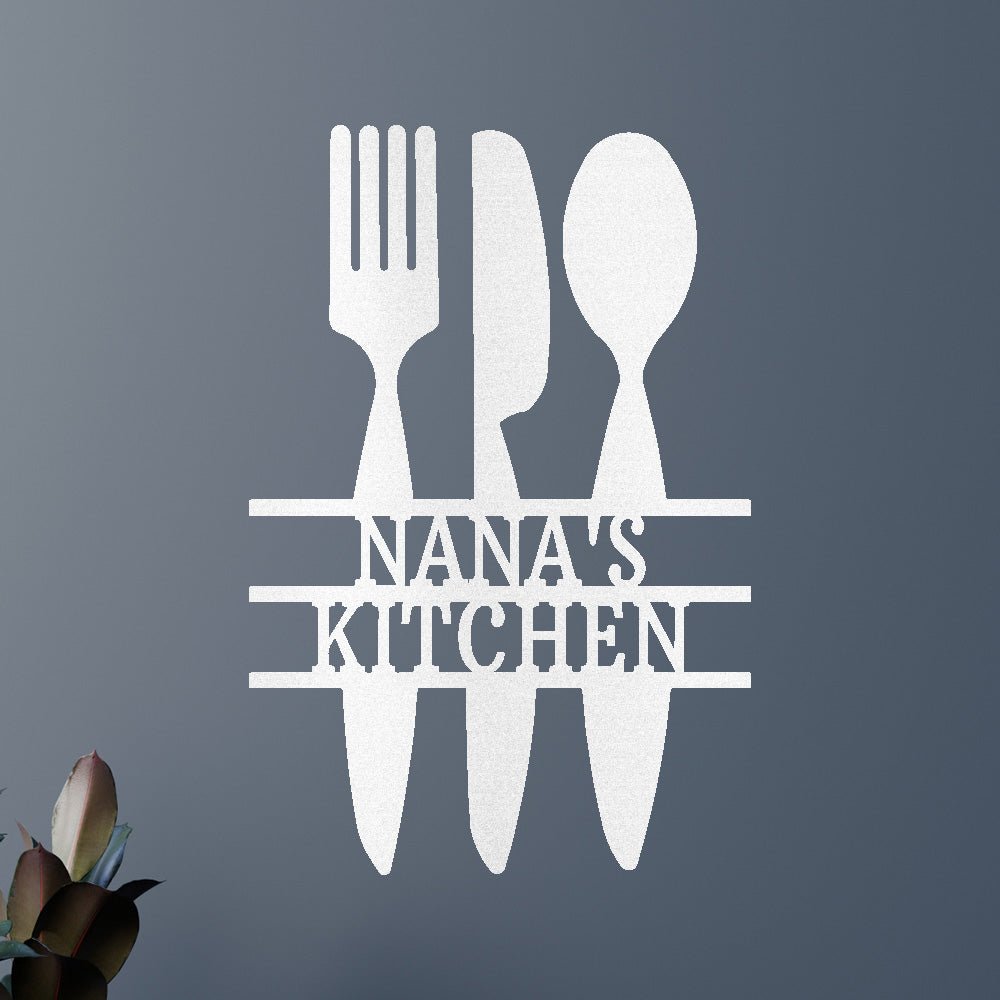 Custom Metal Wall Art - Personalized Kitchen Sign