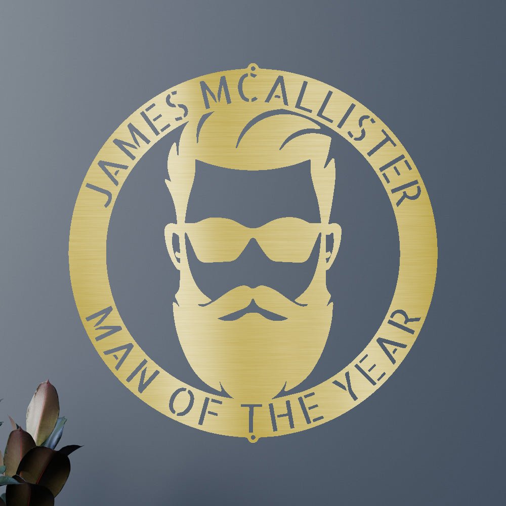 Custom Metal Wall Art - Personalized Man Cave Sign