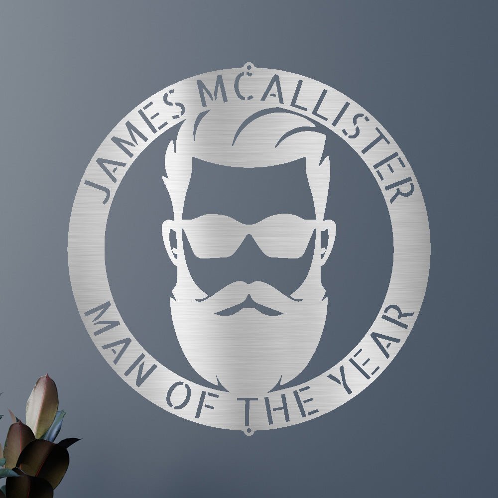 Custom Metal Wall Art - Personalized Man Cave Sign