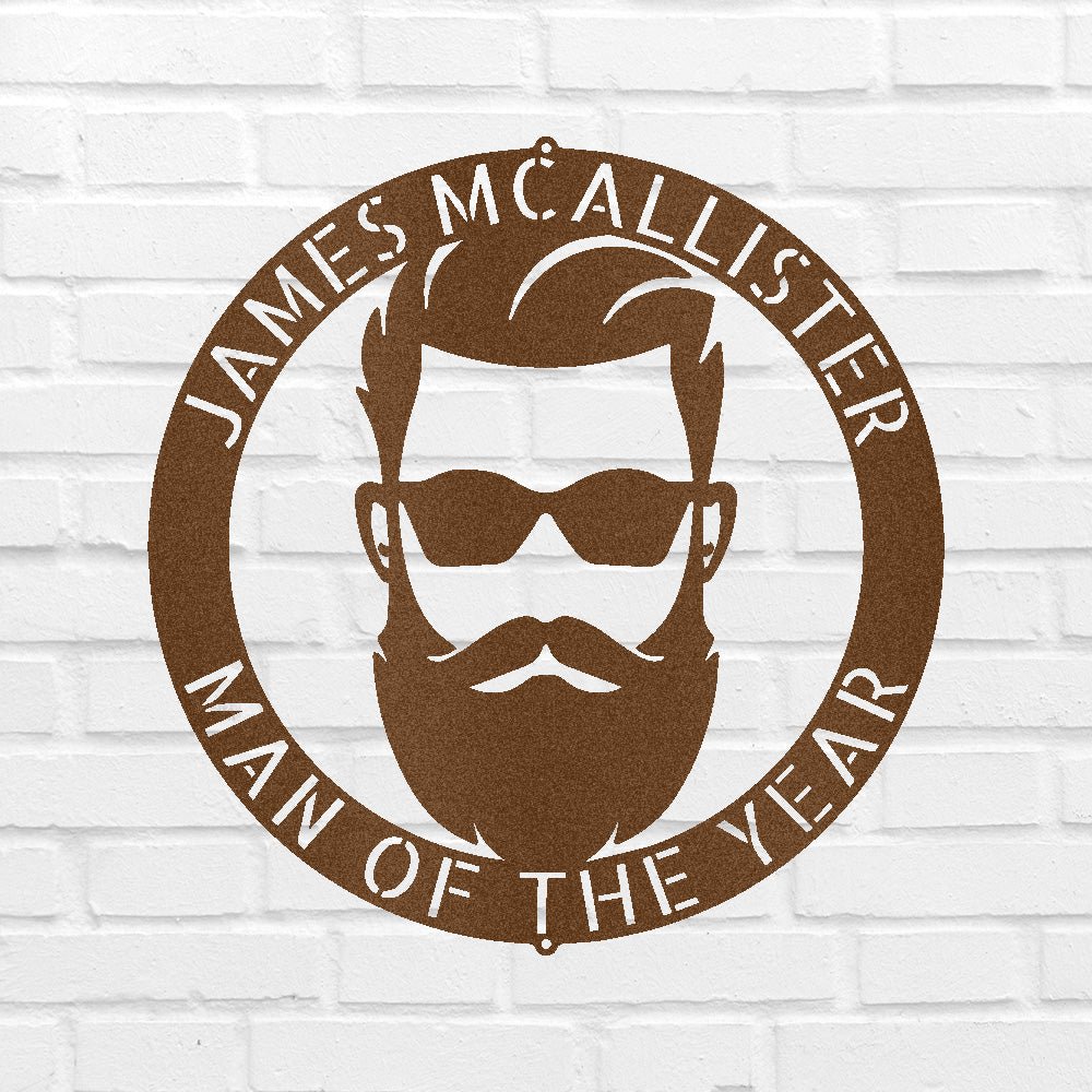 Custom Metal Wall Art - Personalized Man Cave Sign