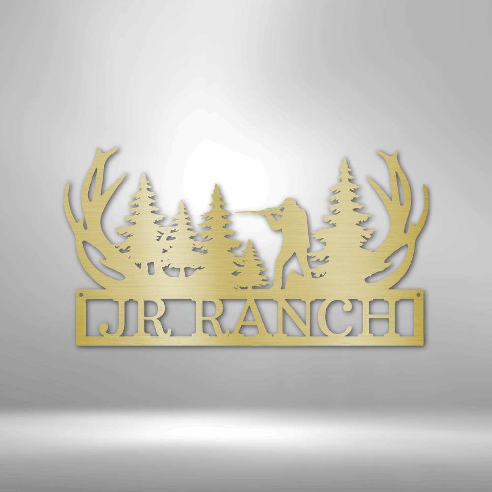 Custom Metal Wall Art - Personalized Hunting Sign