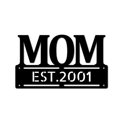 Mother's Day Plaque Personalized Gifts - Custom Metal Sign Black