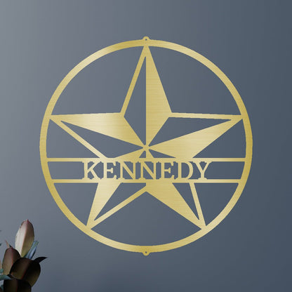 Star Personalized Gifts - Custom Metal Sign Gold