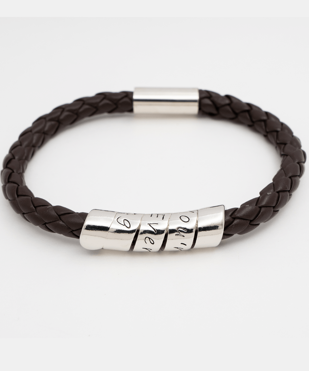 There Is Only One You Gift For Son Leather Bracelet - Precious Engraved