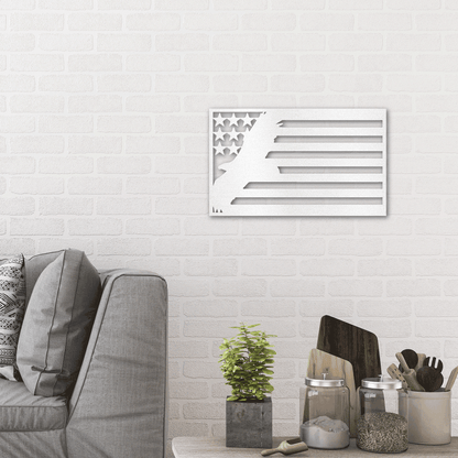 Metal Wall Art - American Patriotic Eagle Sign