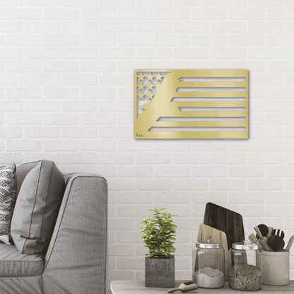 Metal Wall Art - American Patriotic Eagle Sign