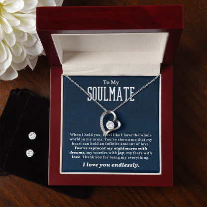 You Have Replaced My Nightmare With Dream Gift For Soulmate Forever Love Necklace - Precious Engraved